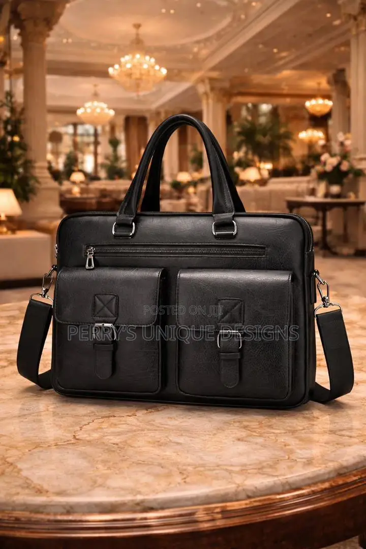Executive Luxe Leather Laptop Bag