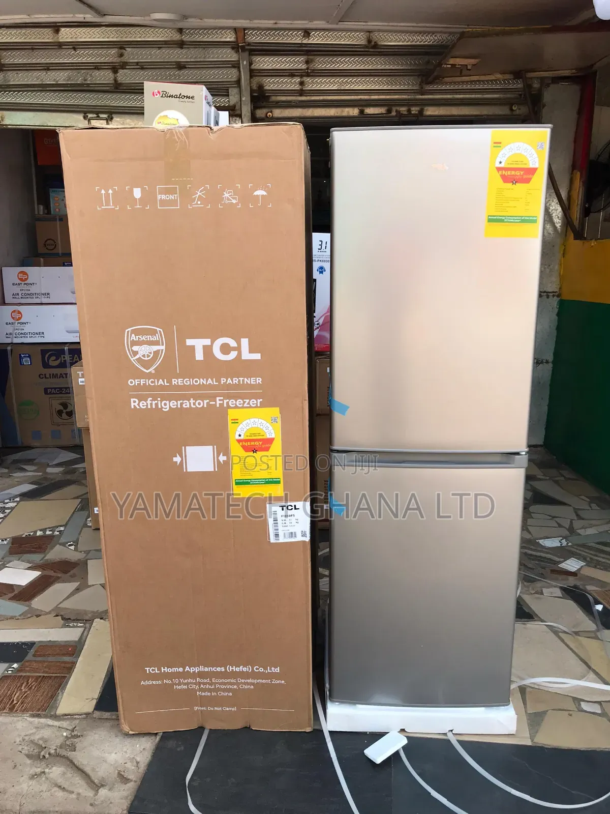 Original TCL 142 Litre Double Door Refrigerator