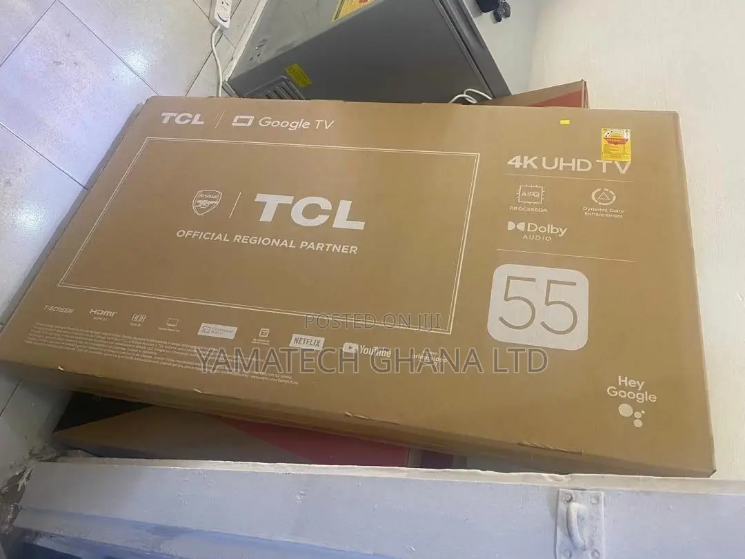 TCL 55 Smart Google Tv With Voice Control Remote, Bluetooth, Wifi.