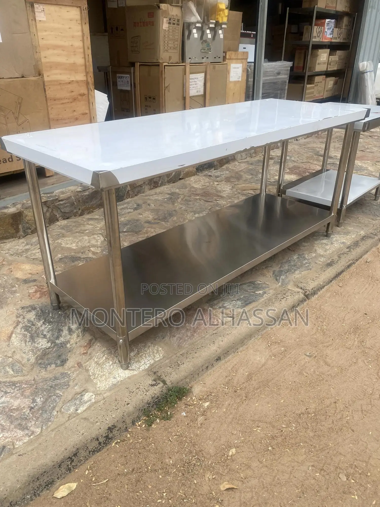 Stainless Steele Table 1.2m Length