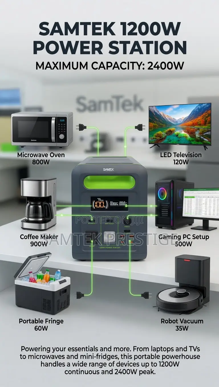 Samtek 1200w Power Station(Generator)