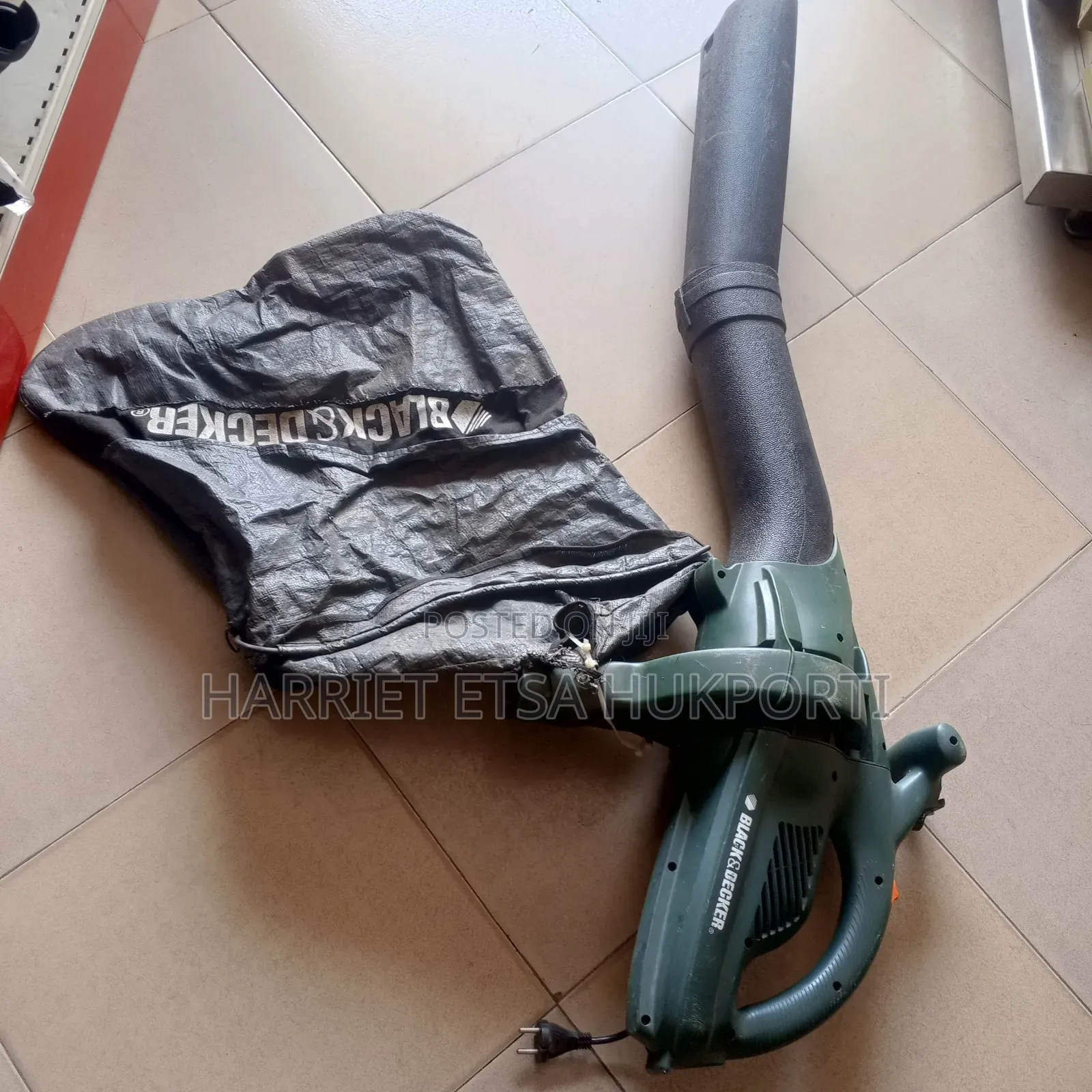 Big Used Black Decker Leaf Vacuum Suction From Germany