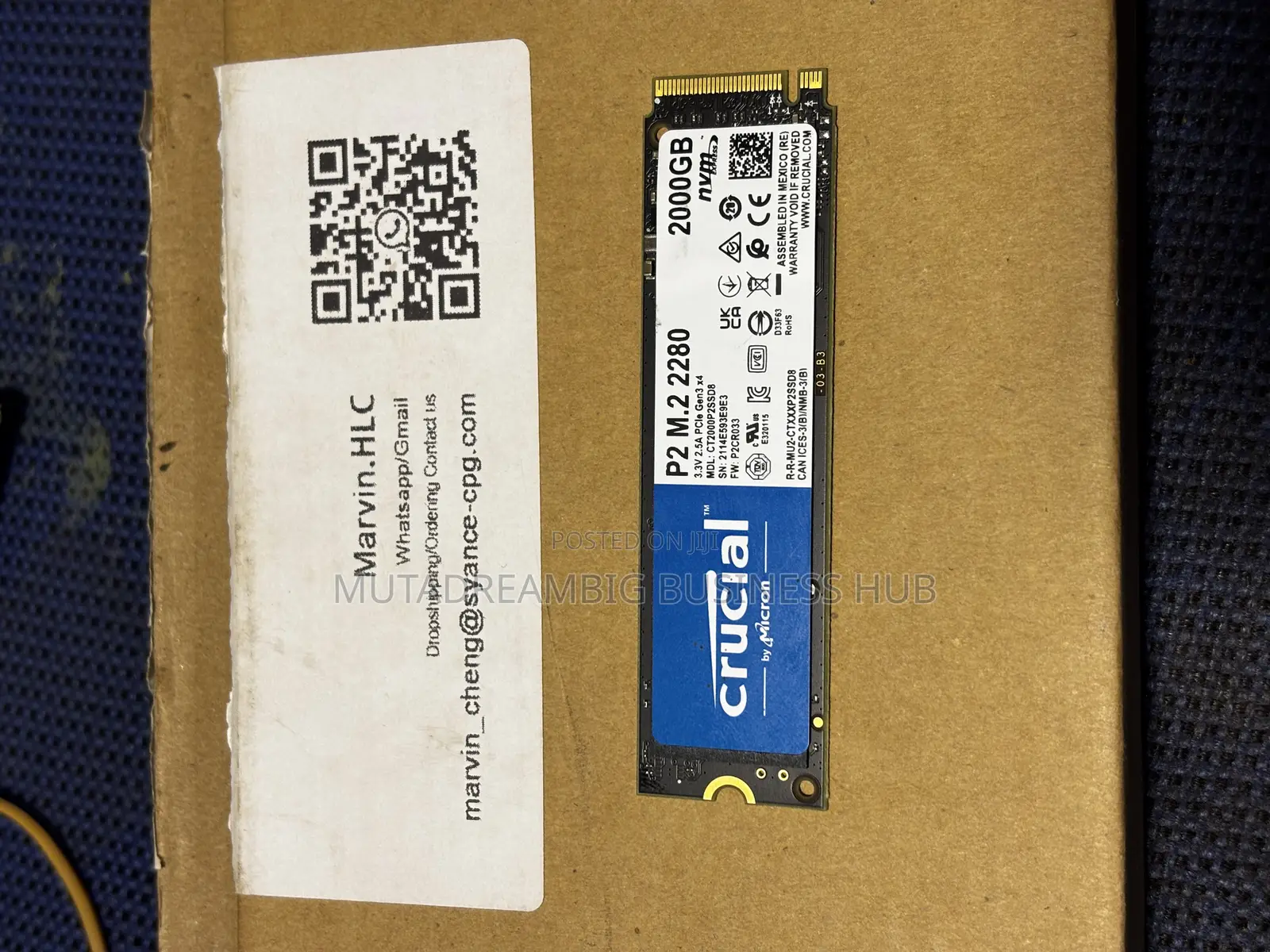 Crucial 2tb M.2 Gen3 Nvme SSD