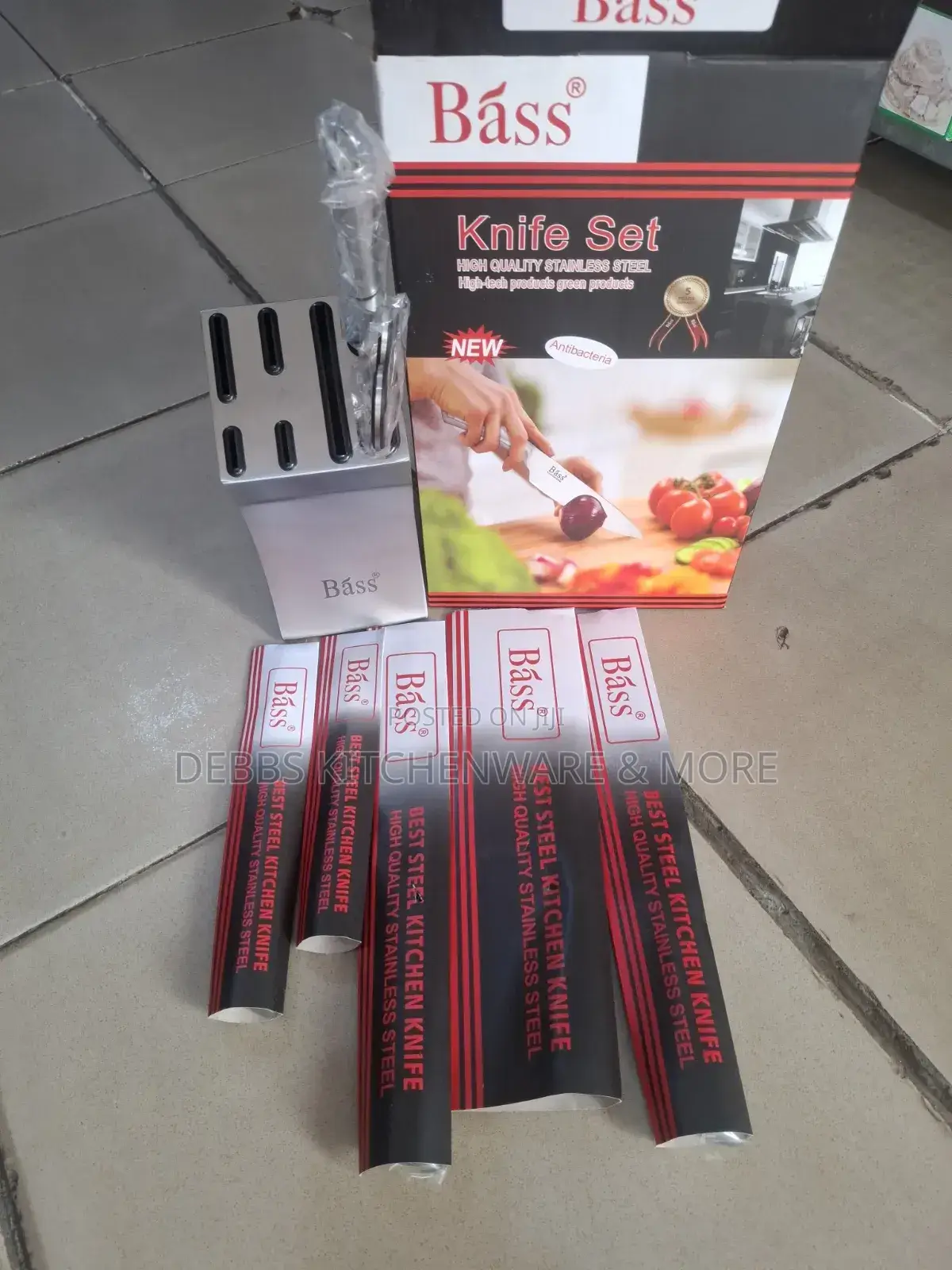 Bass Block Knife Stainless Steel Sets