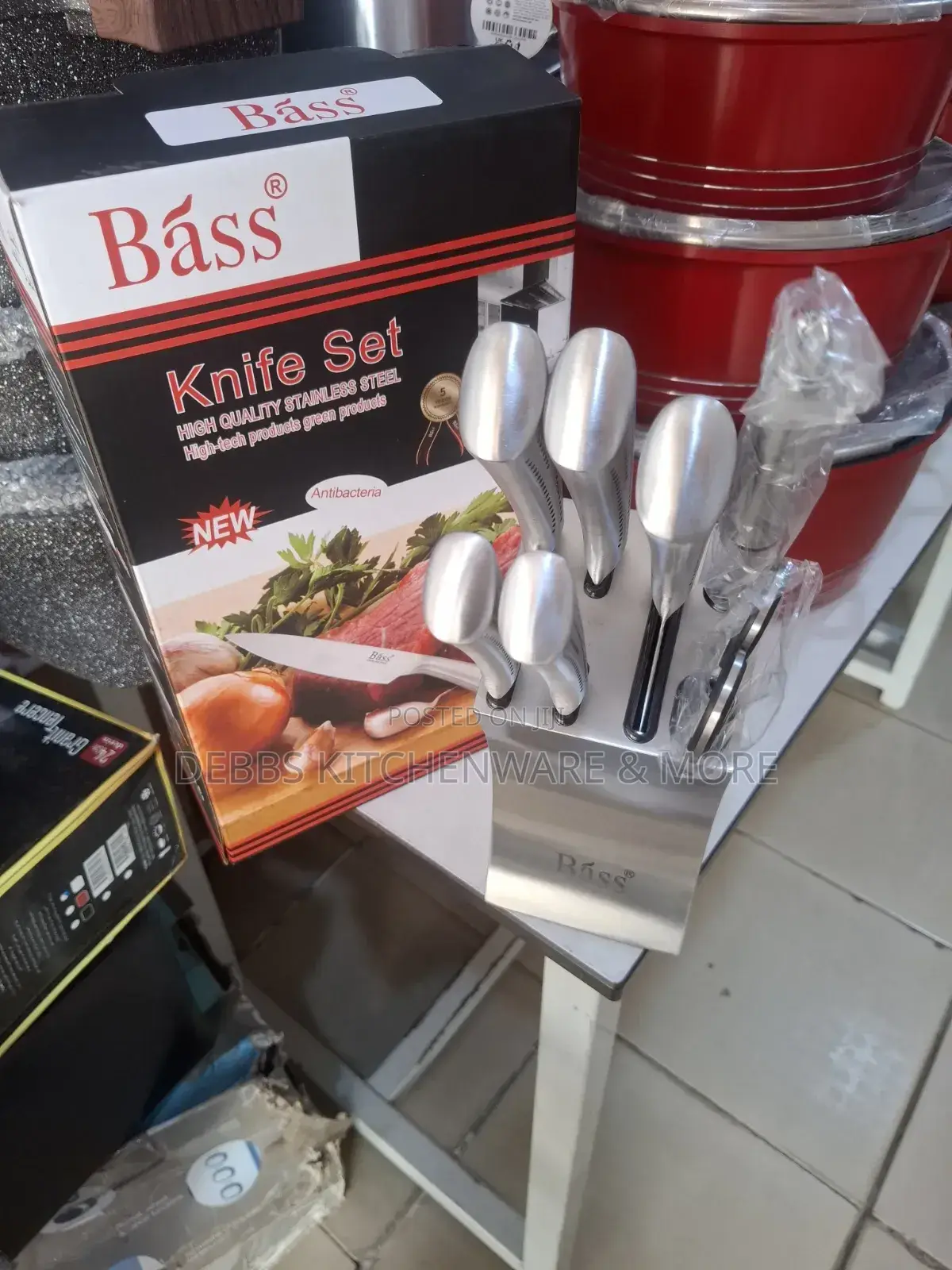 Bass Block Knife Stainless Steel Sets