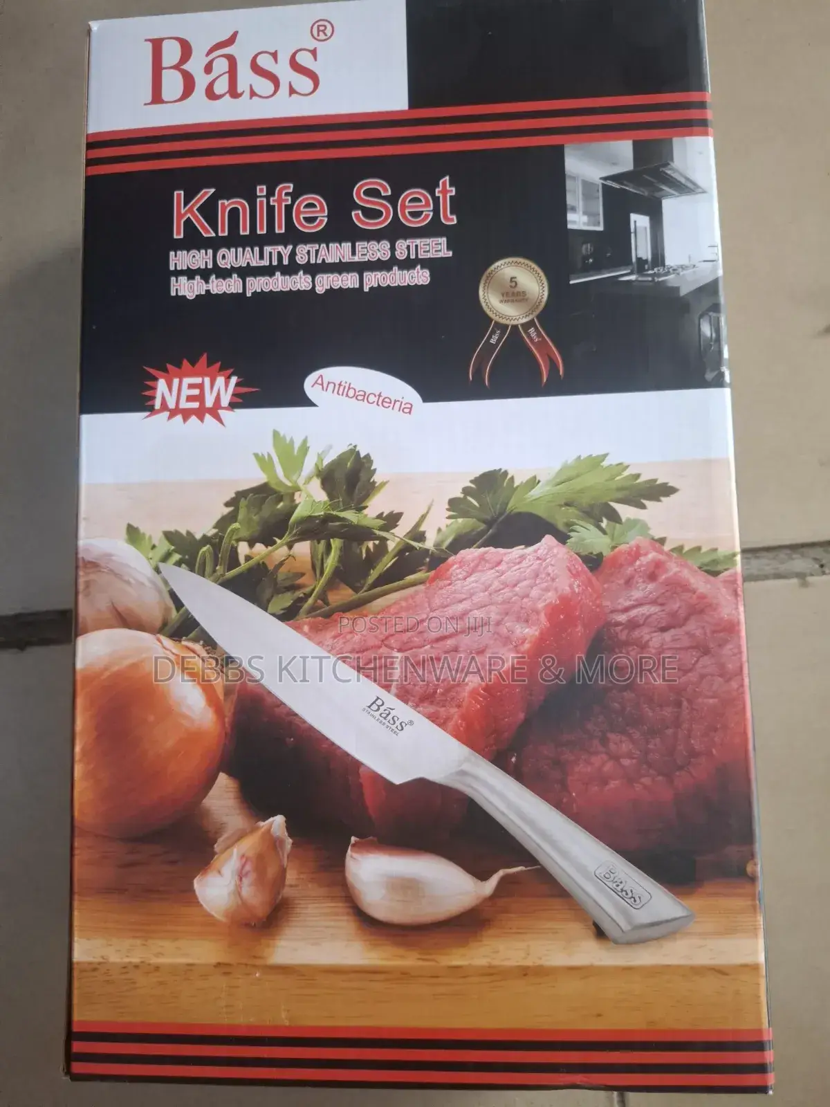 Bass Block Knife Stainless Steel Sets