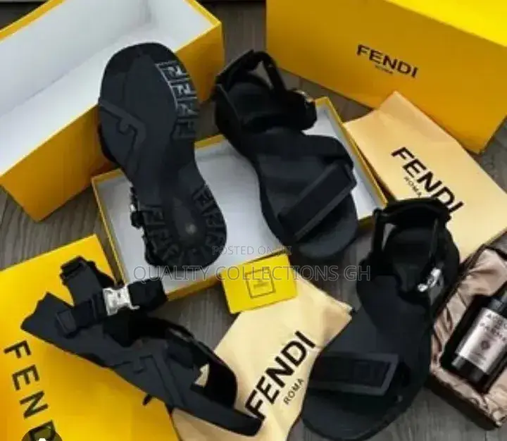 Fendi Black Sandals