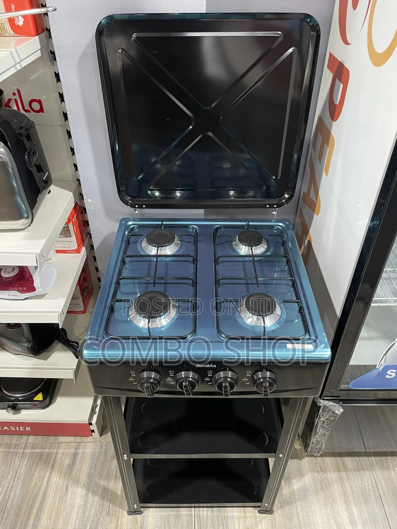 Gas Stove With Shelves