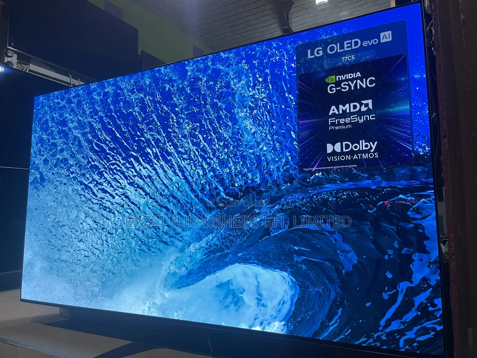77 Inches C5 LG Oled 144 Hz at Uhd HRD Optimize Gaming TV Smart Uk TV