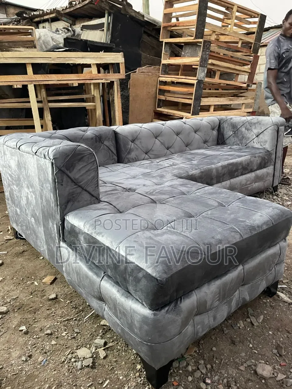 Royal Comfortable L- Shape Sofa Available for Sale