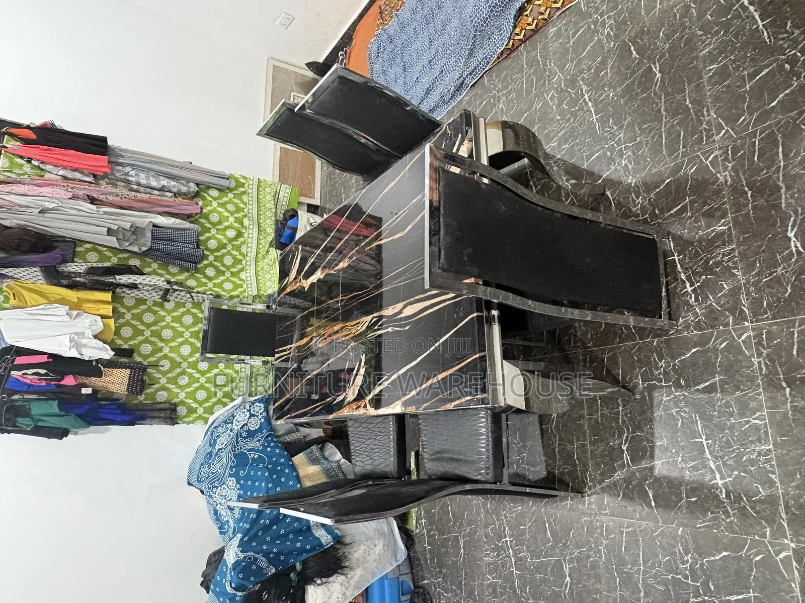 Six Seater Marble Dinning Set