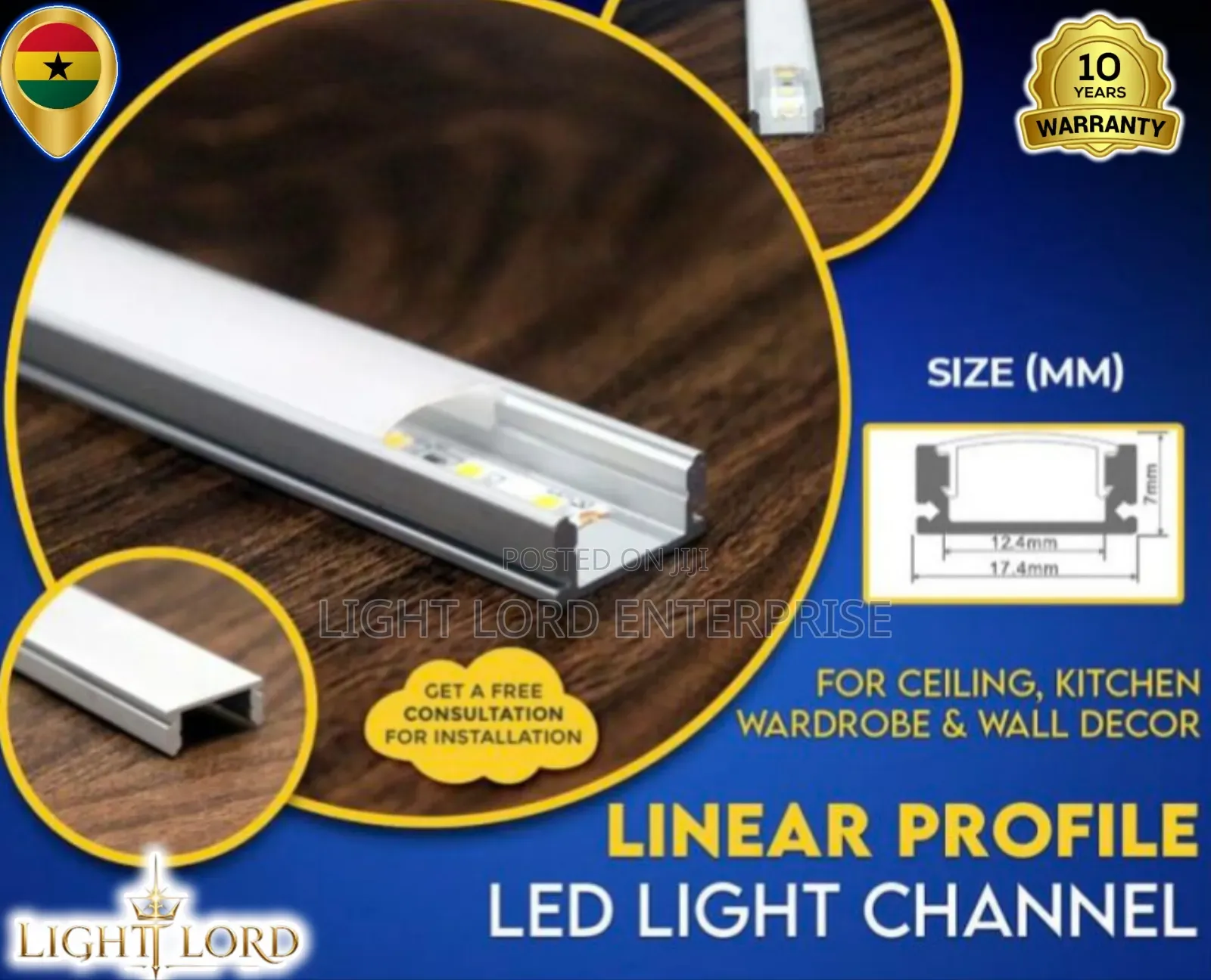 Viii Conduct Aluminum Profile Channel 10feet