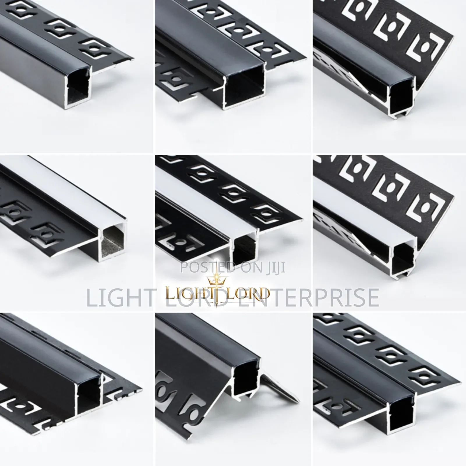 Black Body Aluminum Profile Channel