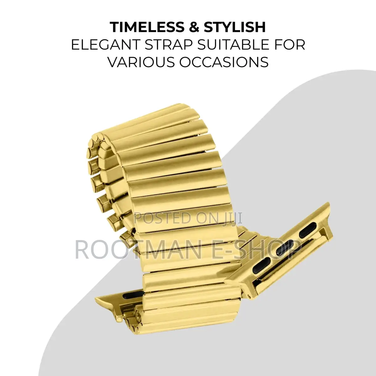 Black Link Bracelet for Apple Watch Band 40mm to 44mm