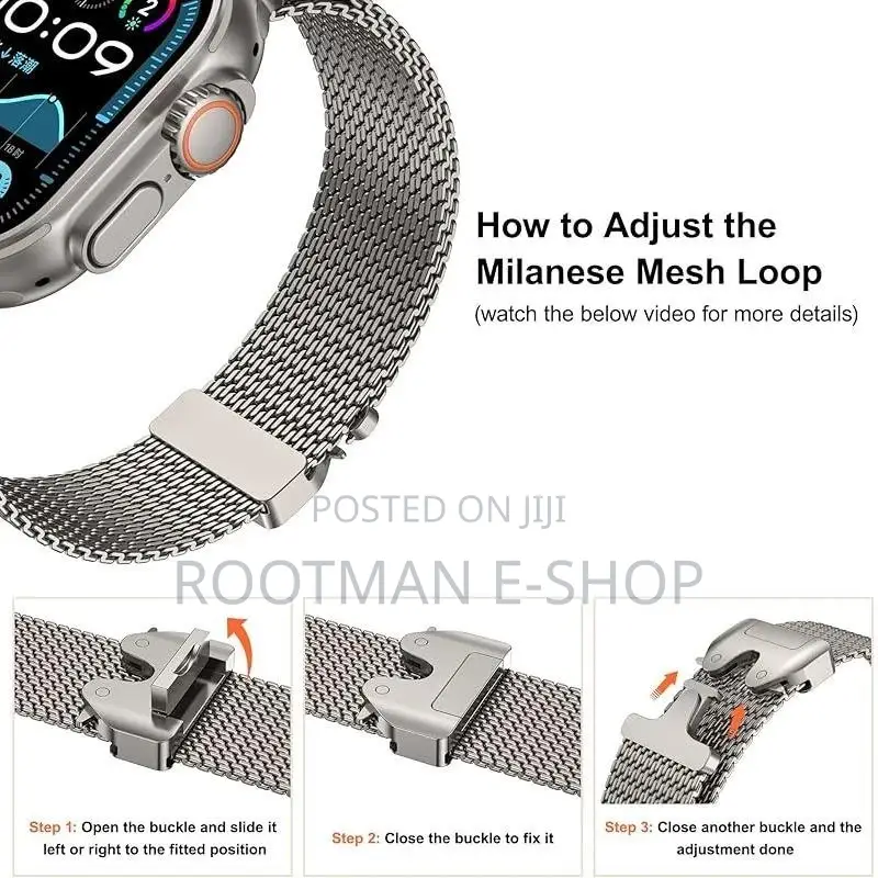 Milanese Loop Band Compatible With Apple Watch Bands