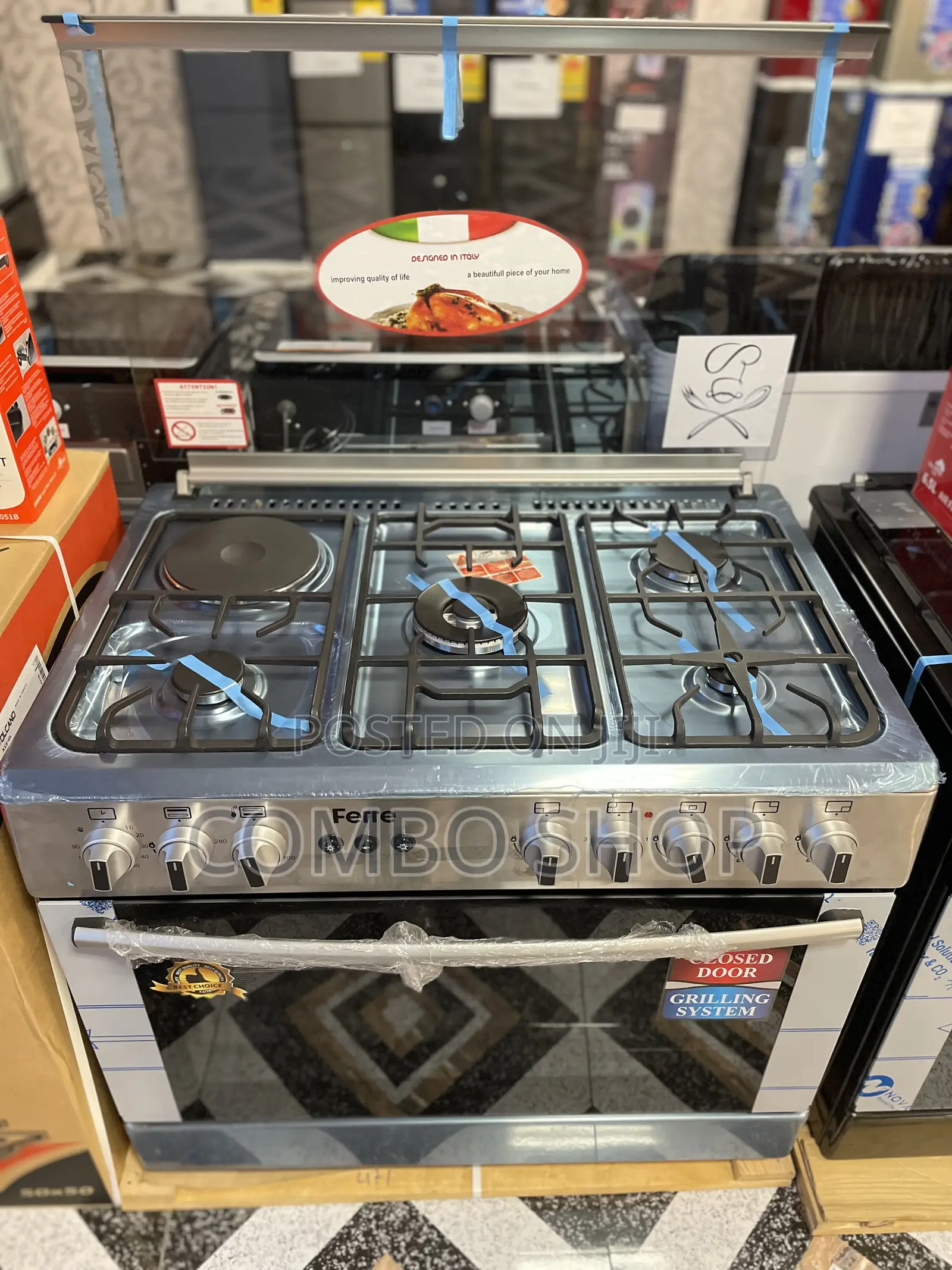 60x90 Cooking Stove With Oven and Grill (4+1)