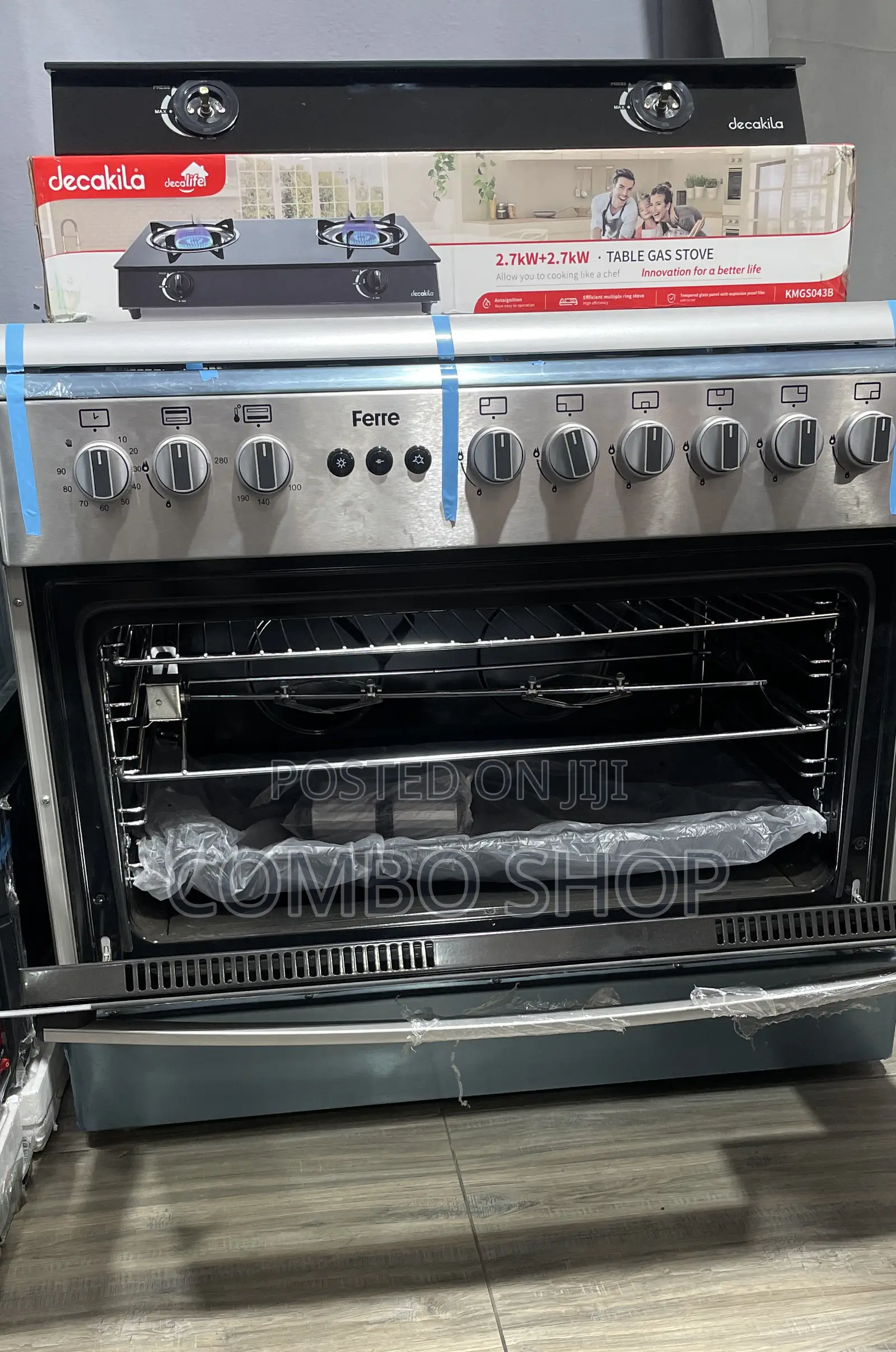 60x90 Cooking Stove With Oven and Grill (4+1)