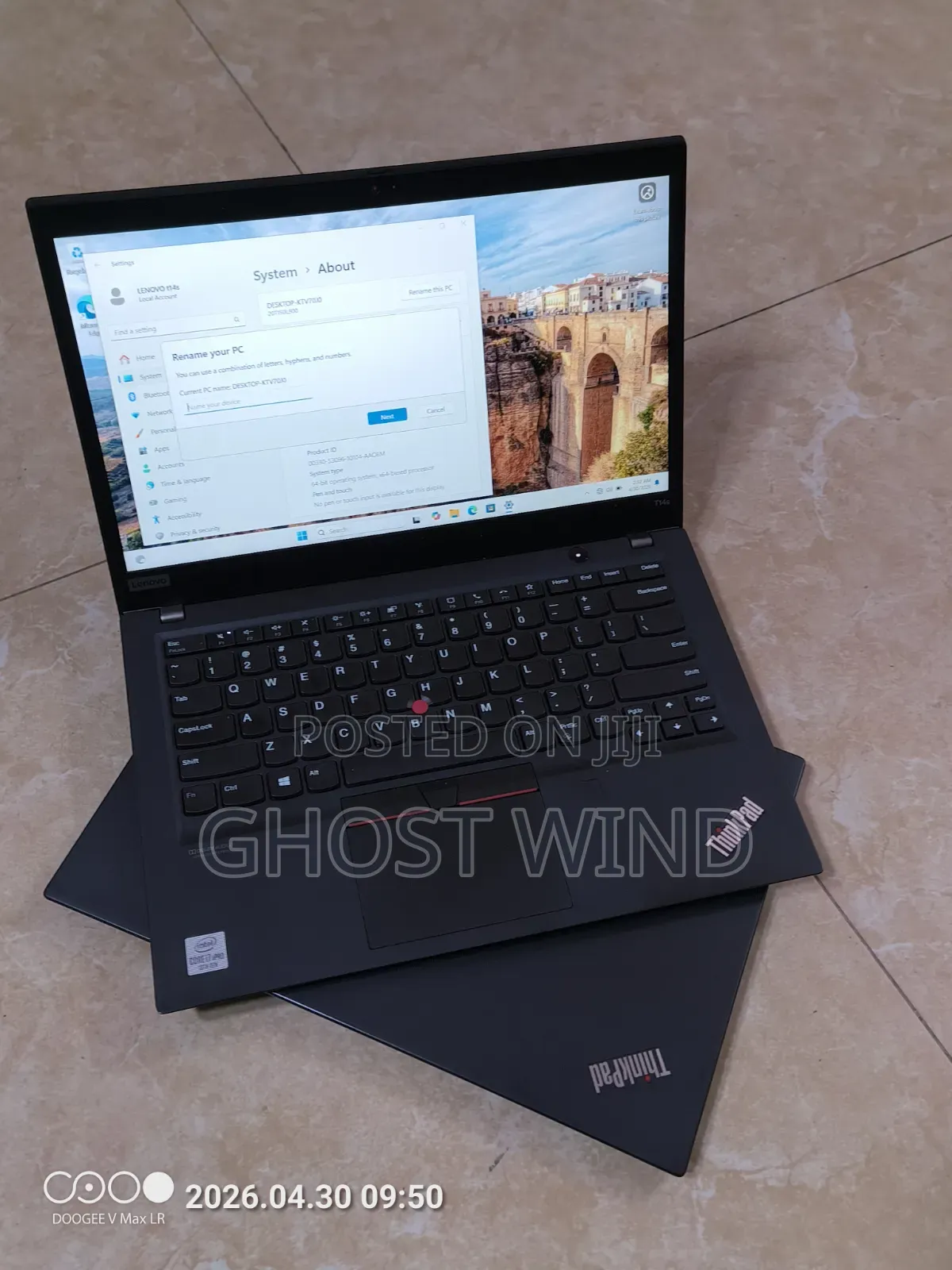Laptop Lenovo ThinkPad T14s Gen 1 32GB Intel Core i7 SSD 256GB