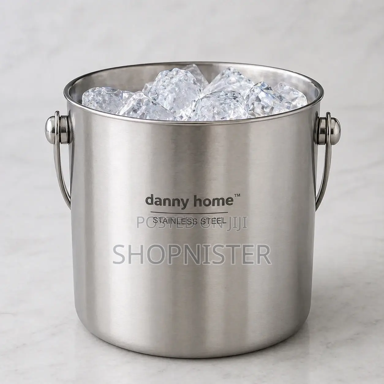 1.6l Stainless Steel Ice Bucket With Lid | Double Wall Cooler