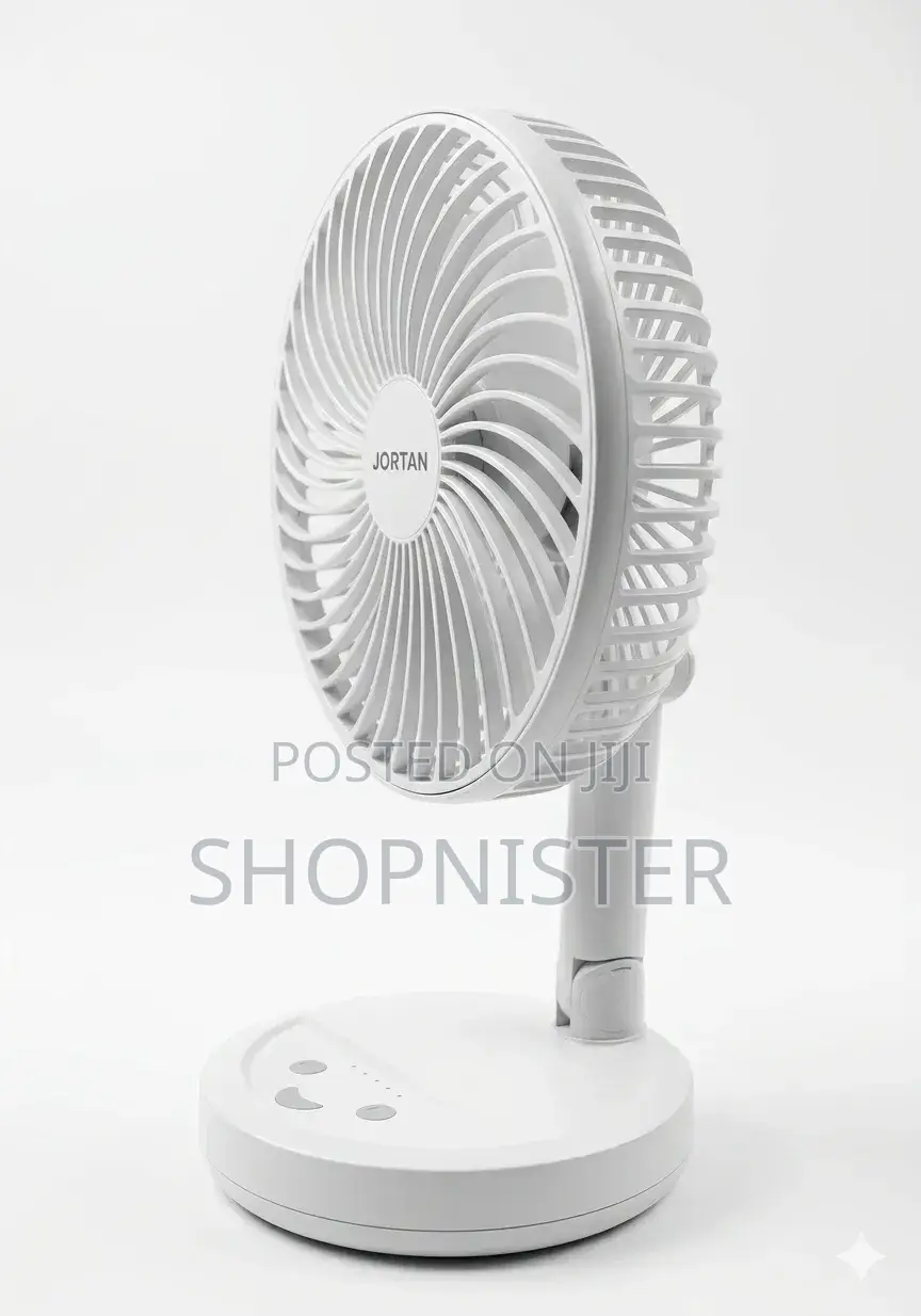Brand New Jortan Foldable Rechargeable Standing/Table Fan