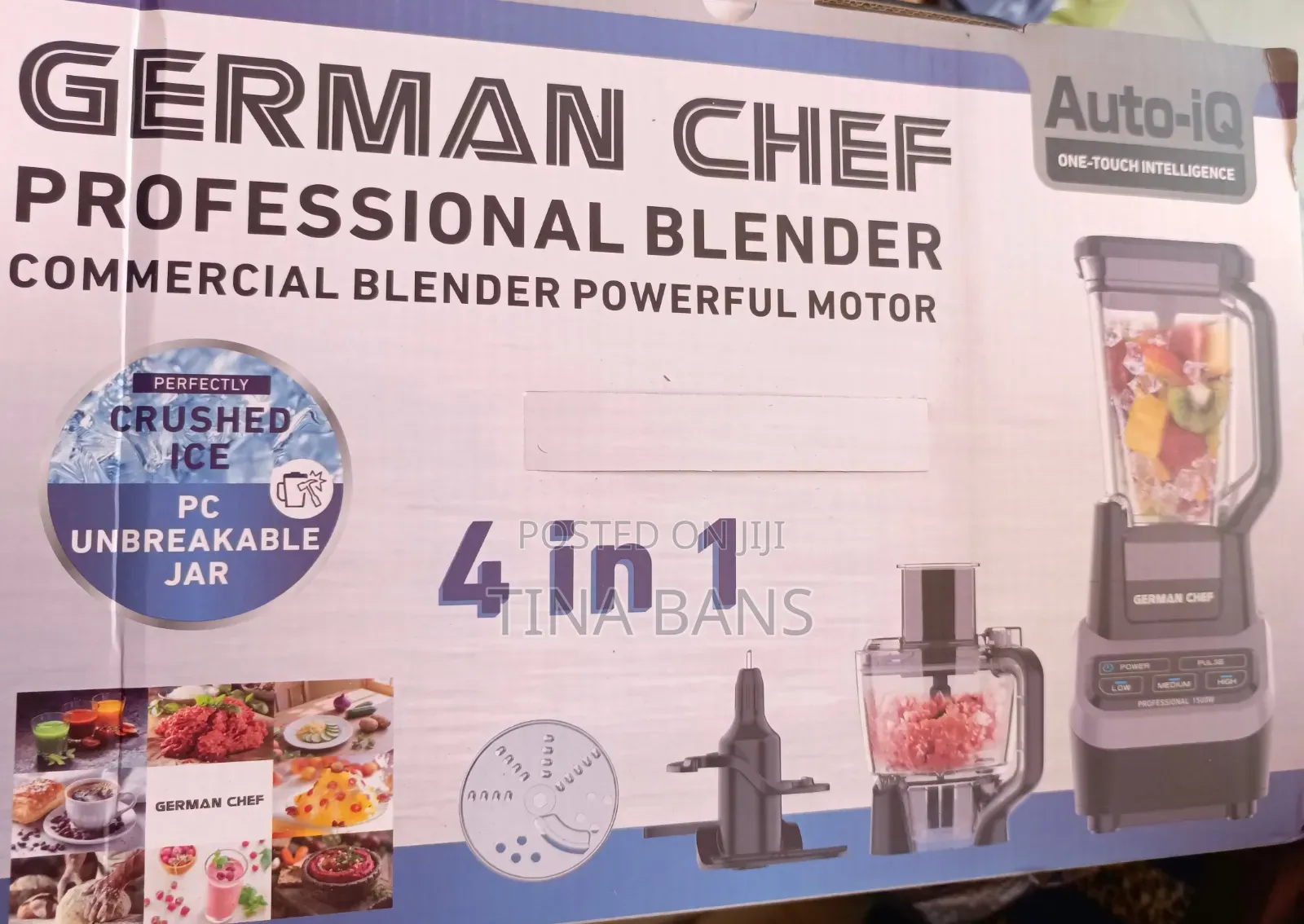 German Chef 4 in 1 Auto Iq Professional Blender