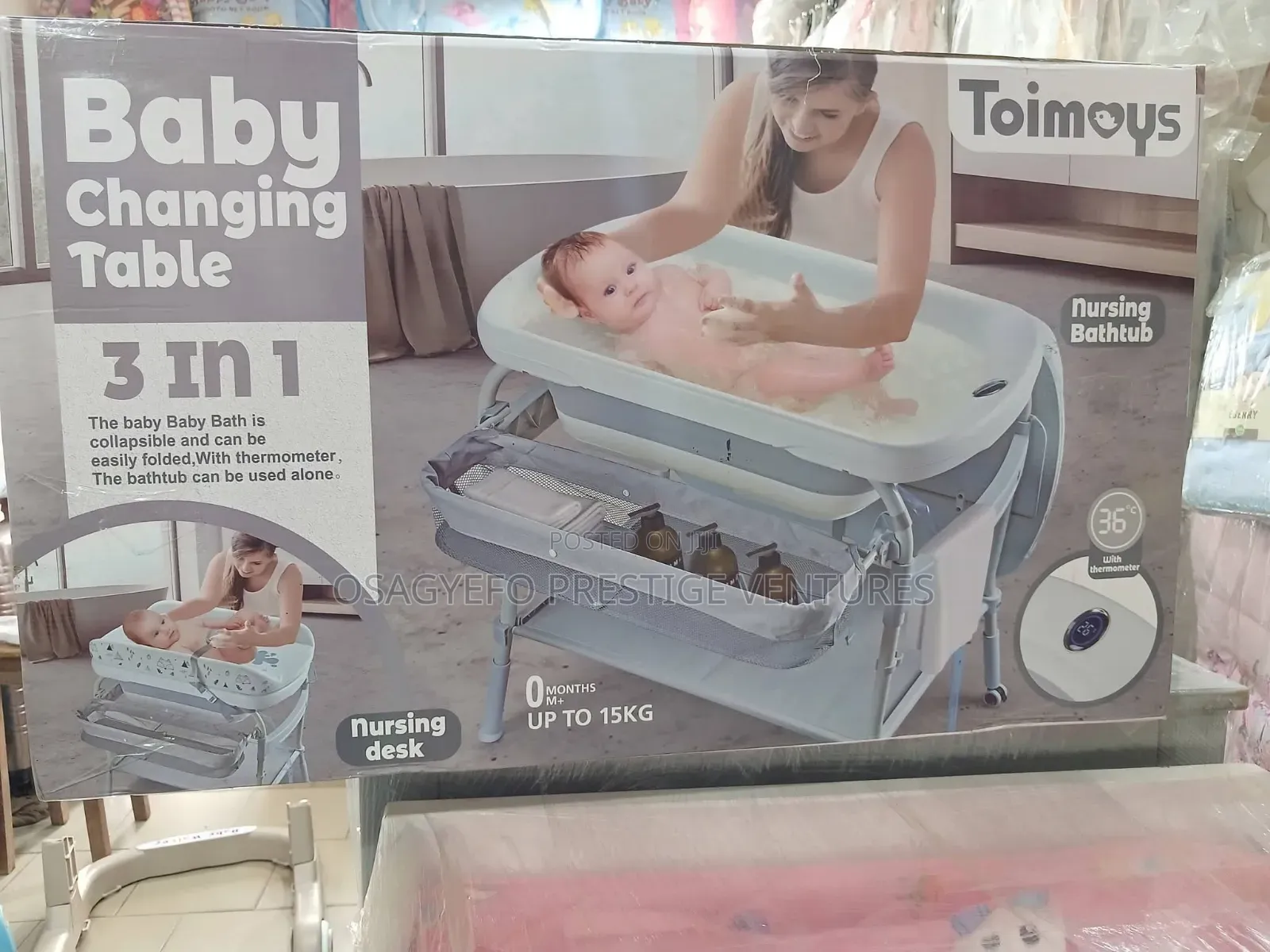 3in1 Foldable Bath Set With Stand
