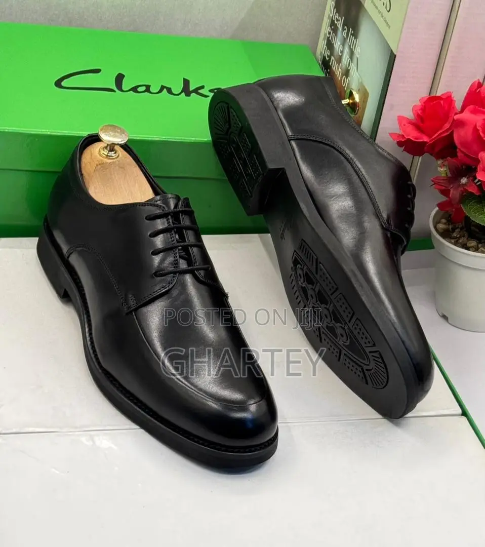 High Quality Men’S Leather Executive Shoes - Black Coffee Colors