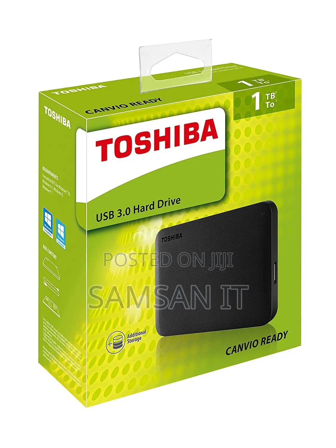 Toshiba External Hard Drive (Hdd) Portable – 1tb Black