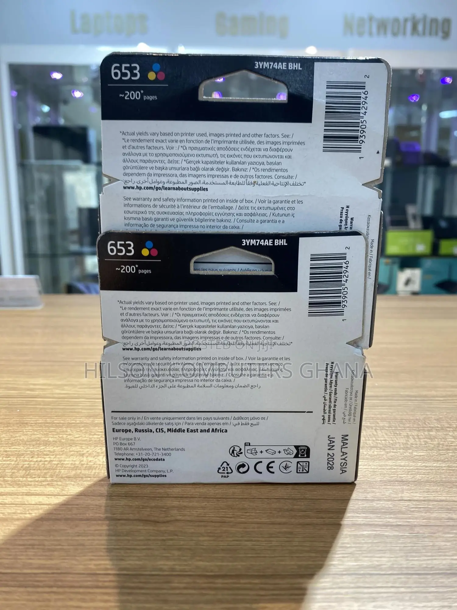 Hp 653 Tri-Colour Original Ink Cartridge