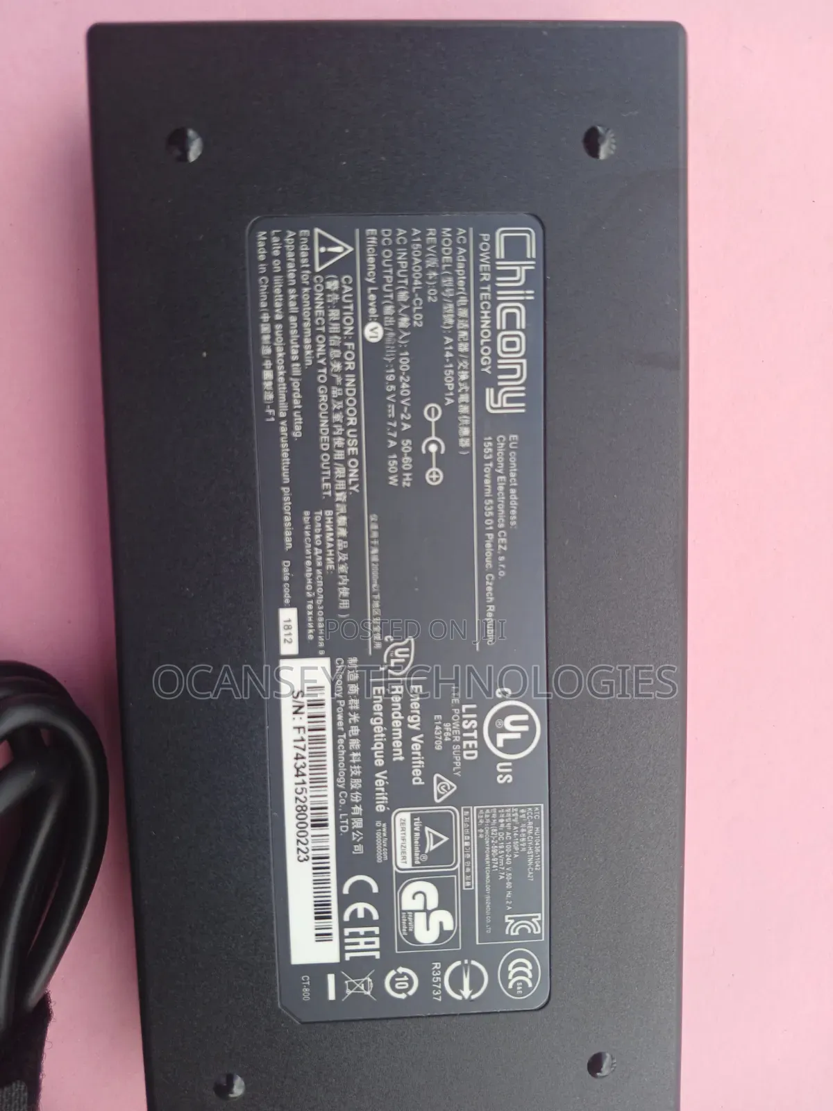 Original Msi Laptop Charger 150w