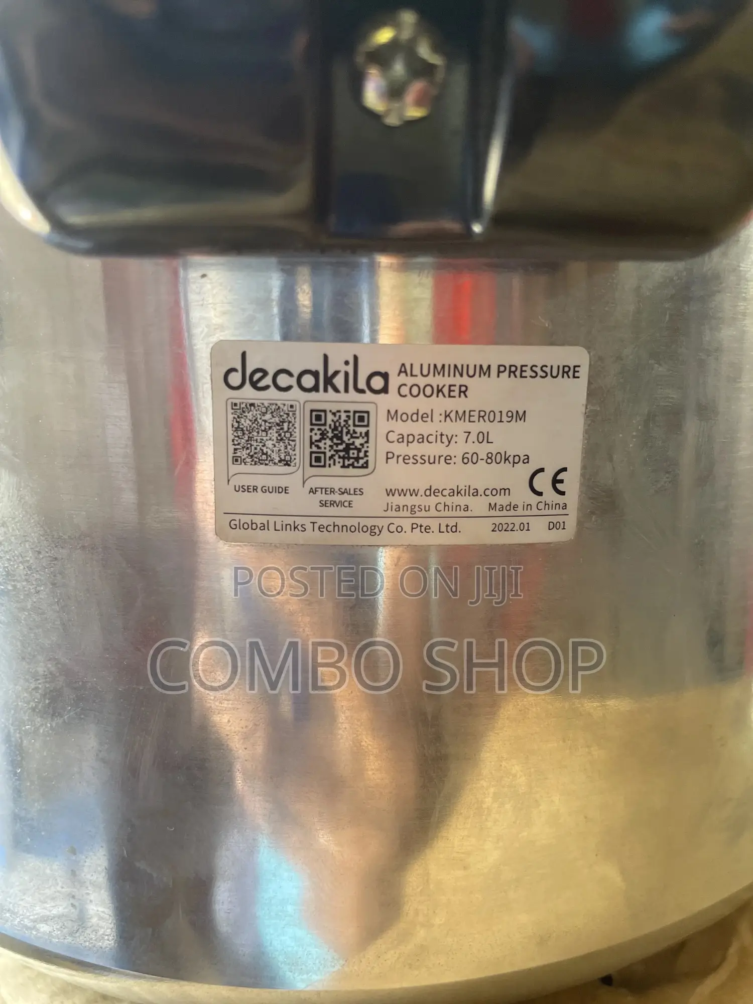 Decakila 7.0l Aluminum Pressure Cooker