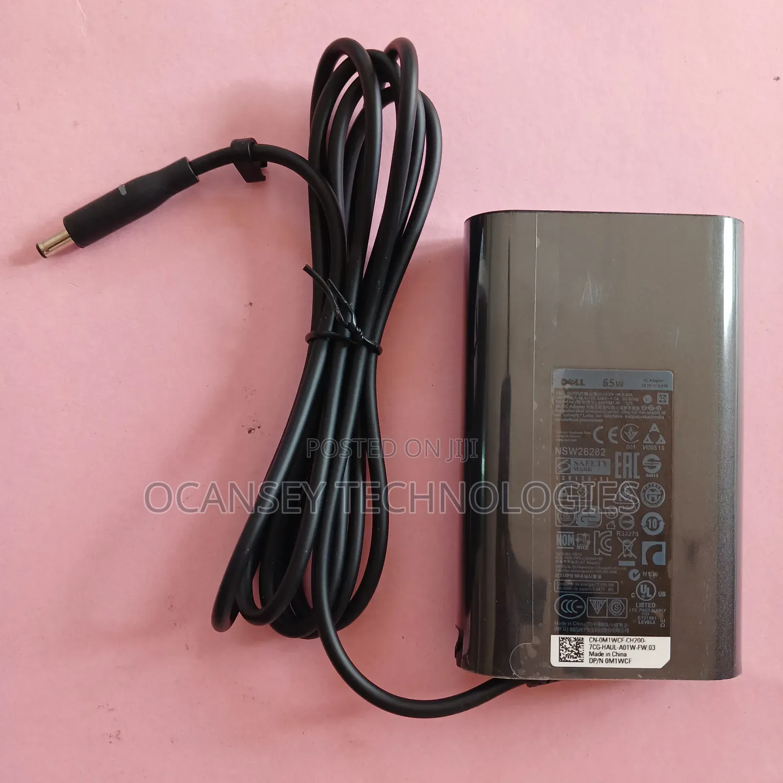 Original Dell Small Pin 65w Oval Adapter