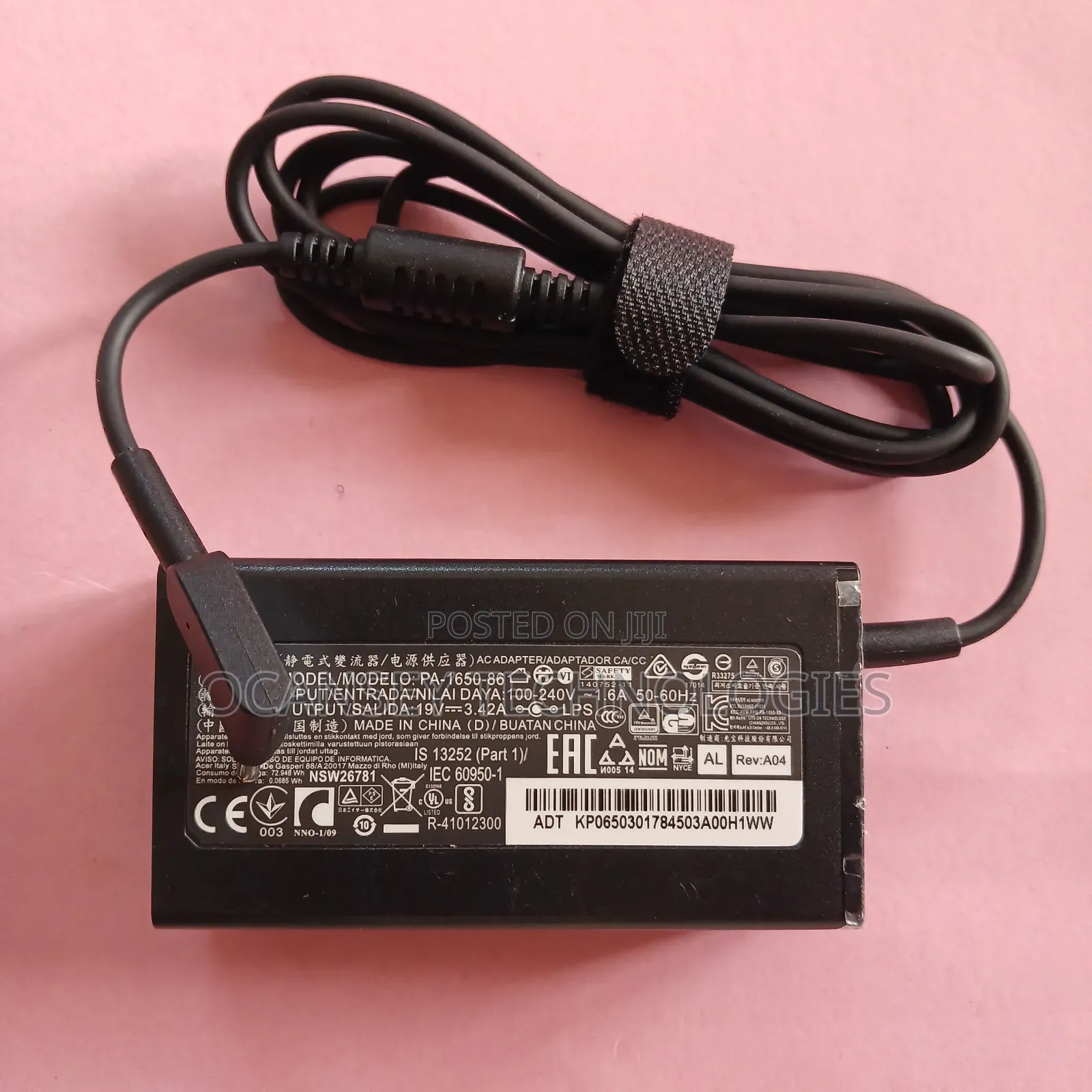 Original Acer Small Pin 65w Laptop Adapter