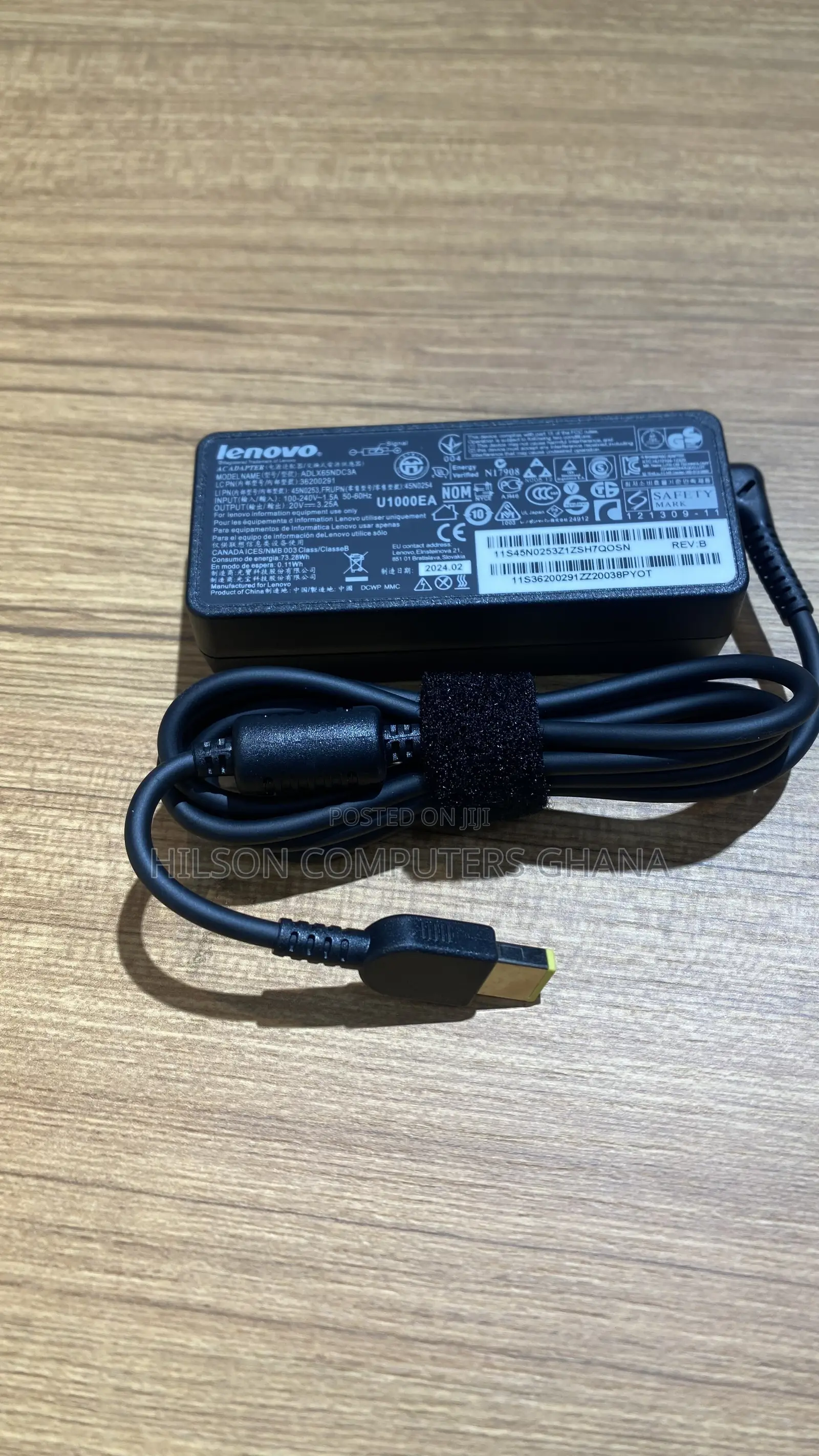 Lenovo 20v 3.25a (Usb Yellow Tip With Pin) Ac Power Adapter Charger