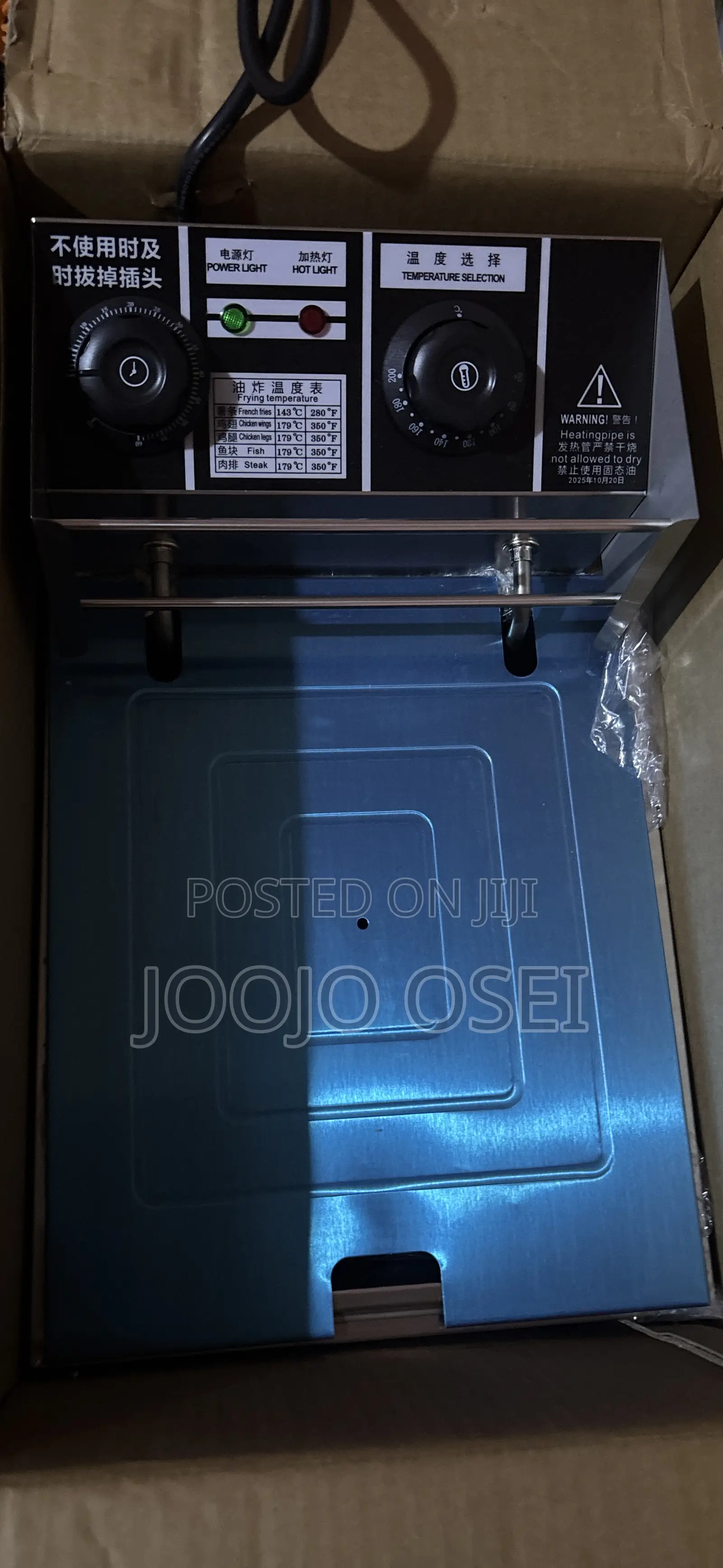 10l Single Electric Deep Commercial Fryer With Timer