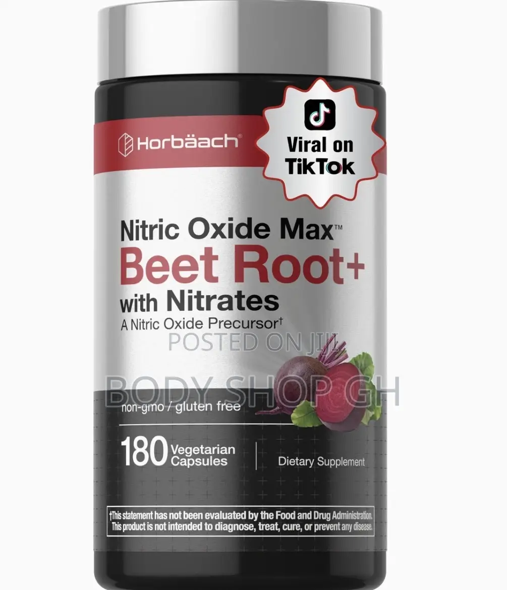 Nitric Oxide Beet Root Capsules | 180 Count - Nitric Oxide Booster