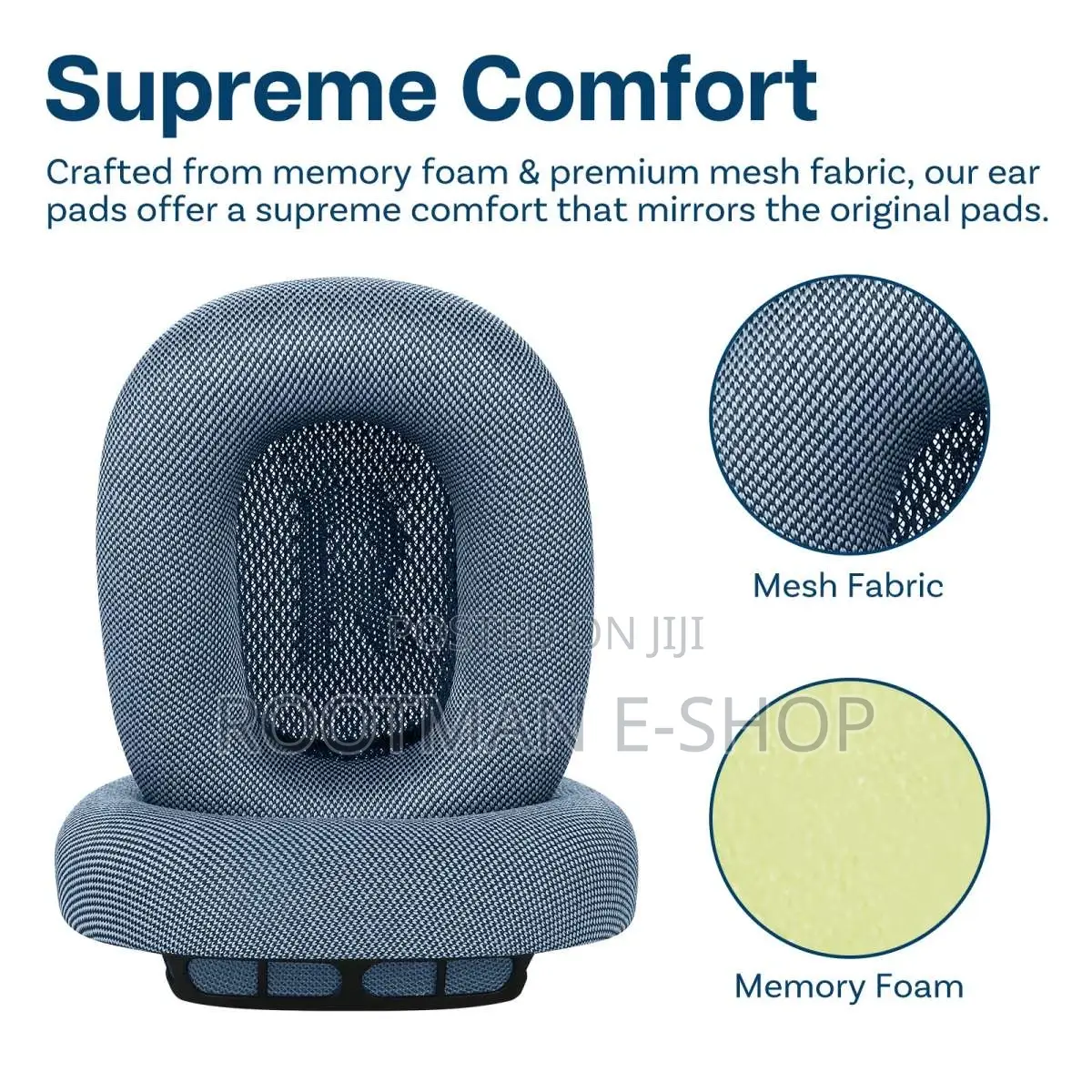 Ear Pads for Airpods Max – Noise-Isolating Mesh Fabric Cushions