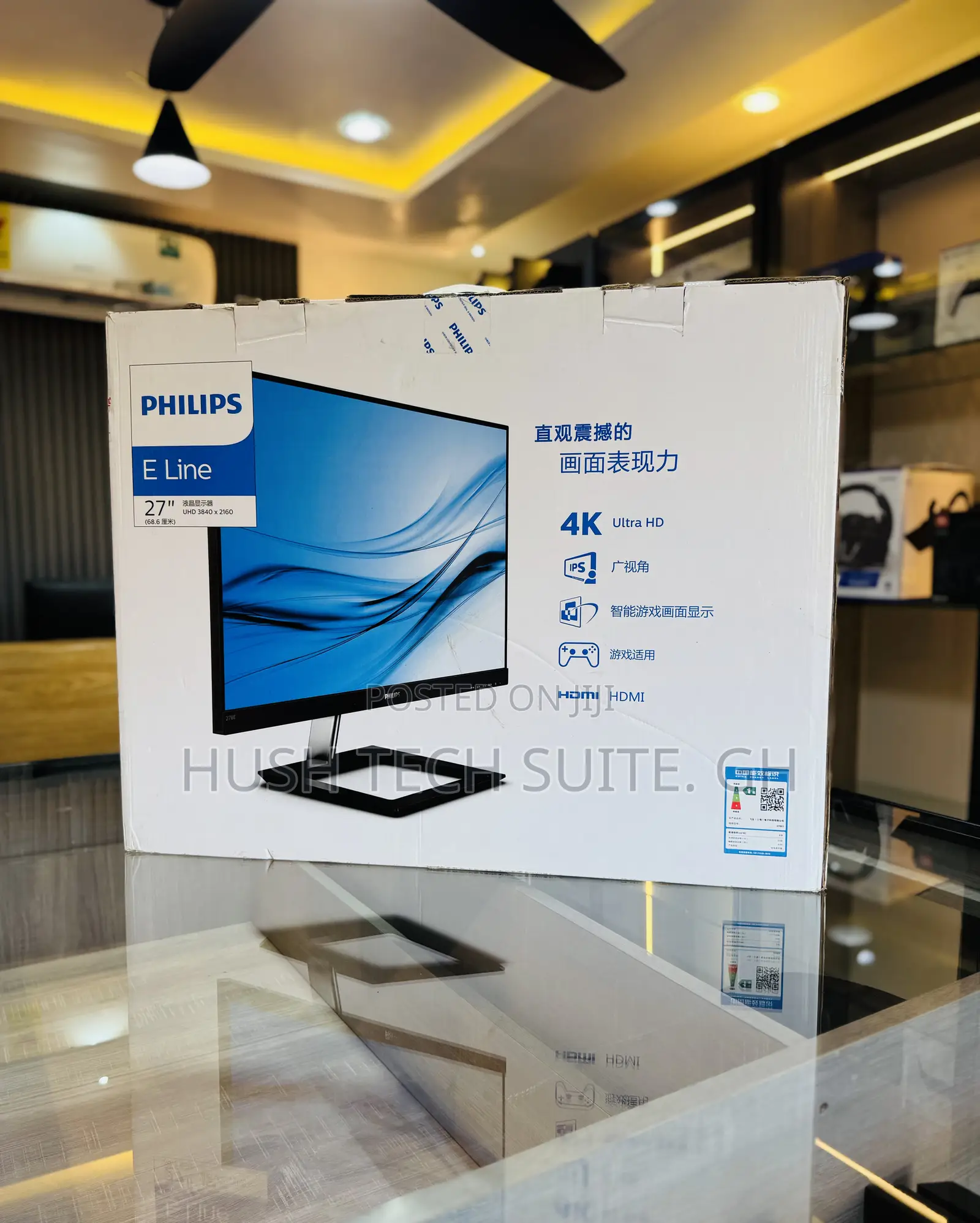New Philips 27” Ips Display Uhd 3840x 2160 Edgeless Monitor