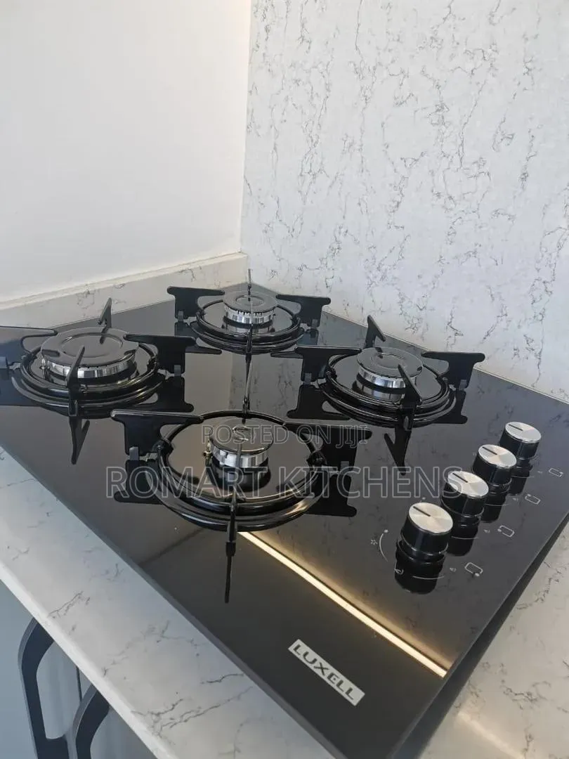 Luxell 4 Burner Glass Gas Cooktop