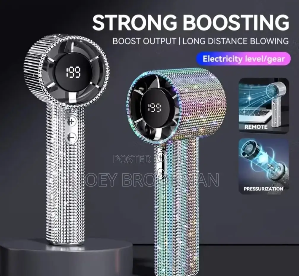 Diamond-Style Handheld Fan