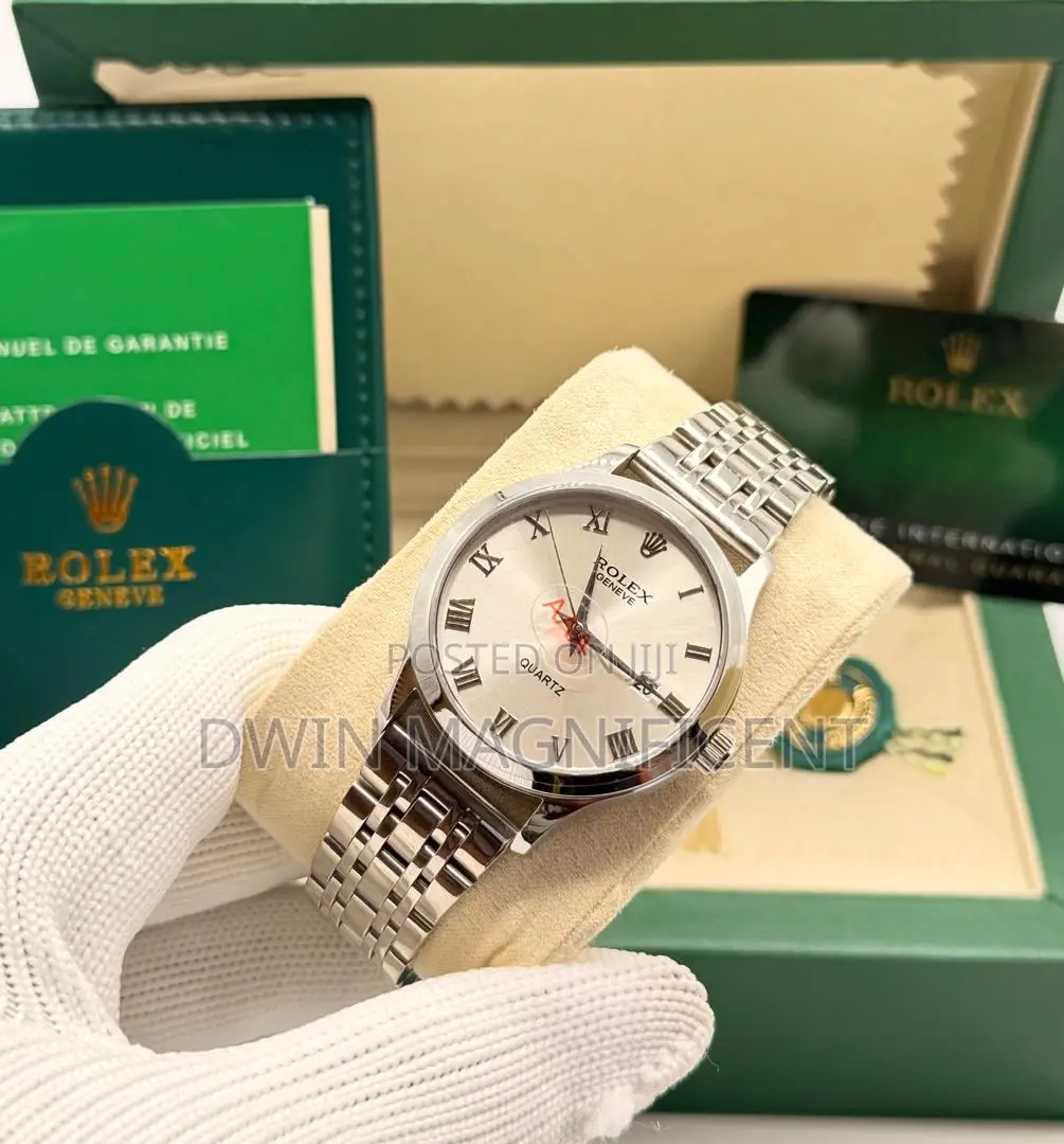 Rolex Geneve Roman Numerals Quartz Watch