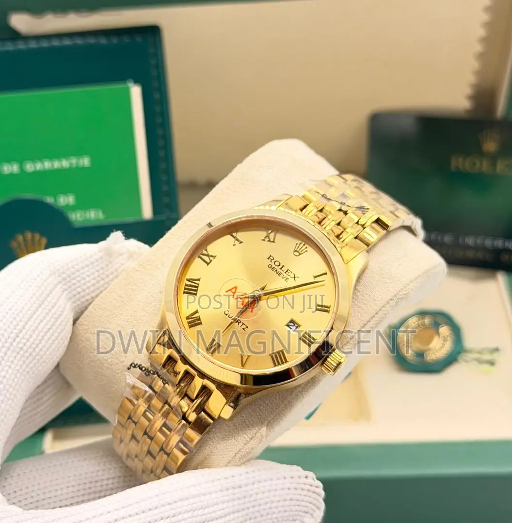Rolex Geneve Roman Numerals Quartz Watch