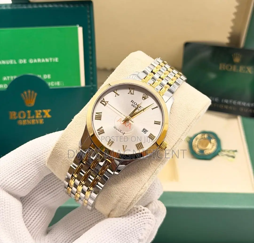 Rolex Geneve Roman Numerals Quartz Watch