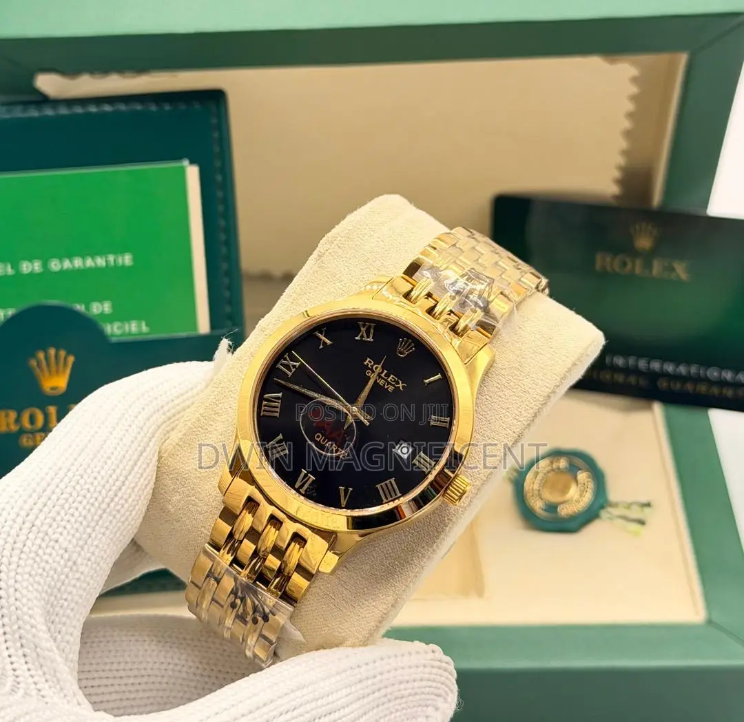 Rolex Geneve Roman Numerals Quartz Watch