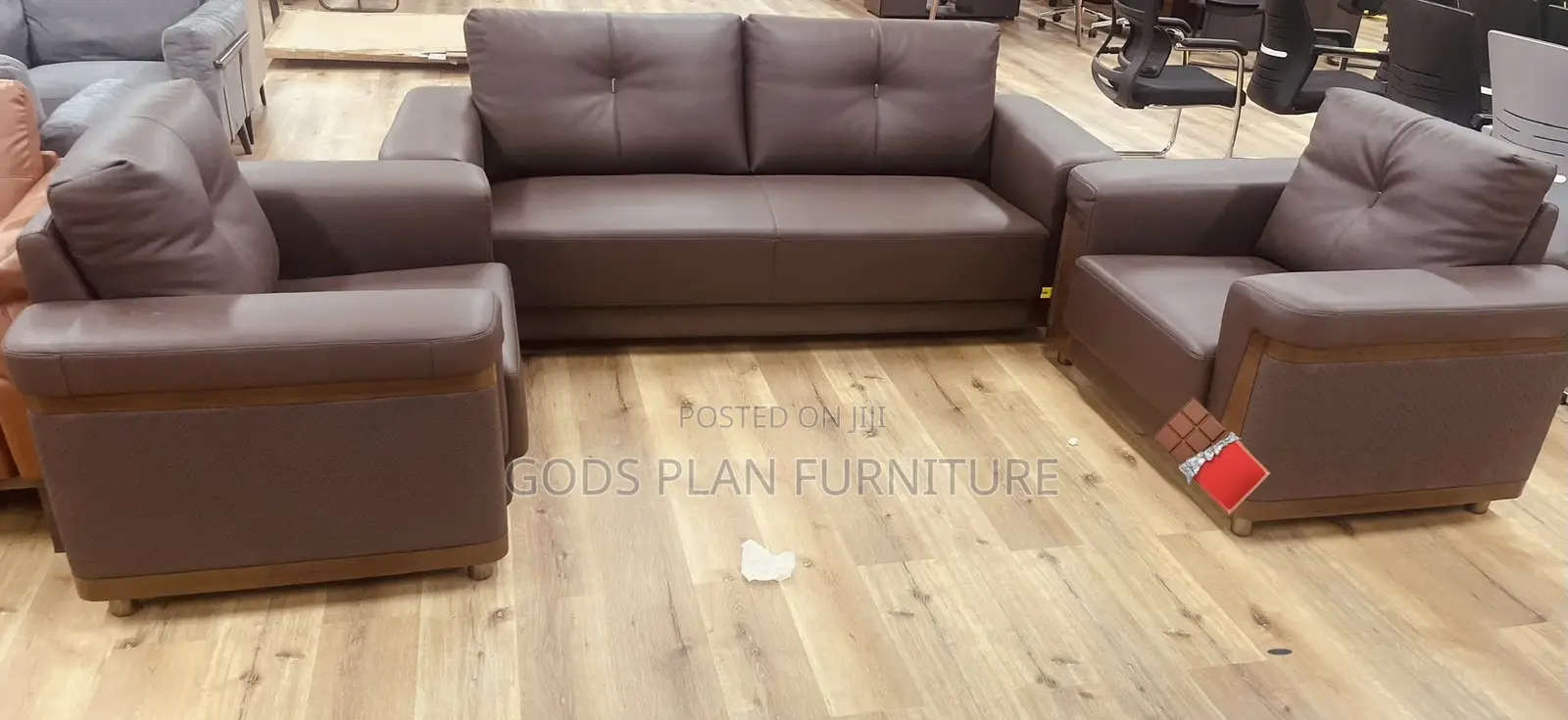Executive Office Sofa Set (3+1+1)