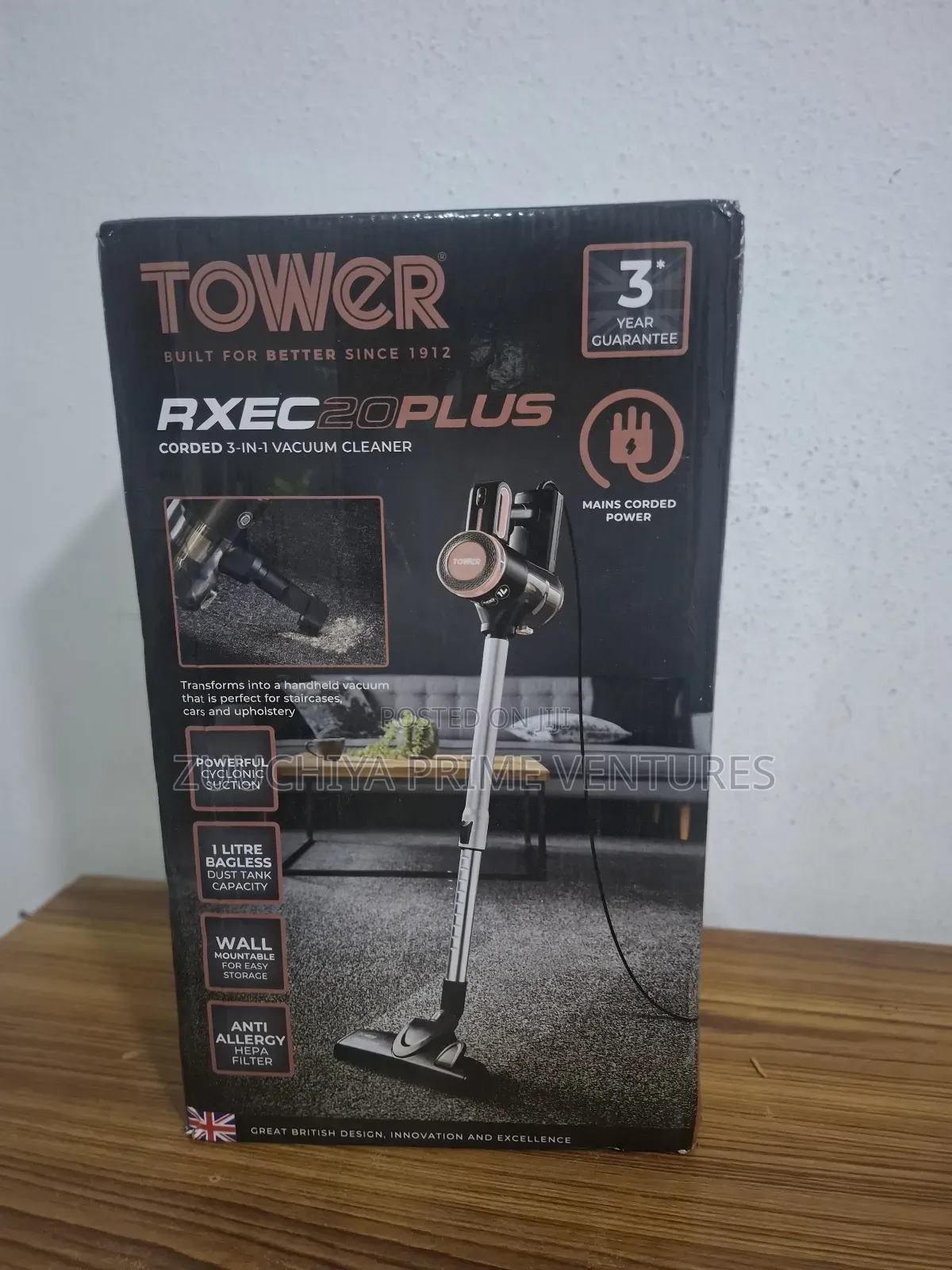 Tower Rxec20 Plus Corded 3-in-1 Vacuum Cleaner From Uk