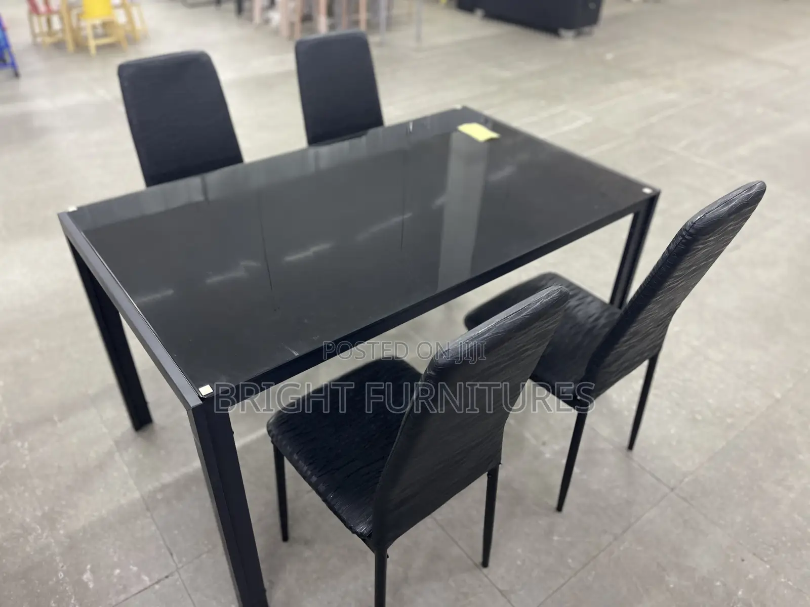 Quality Glass Top 4 Seater Dining Table