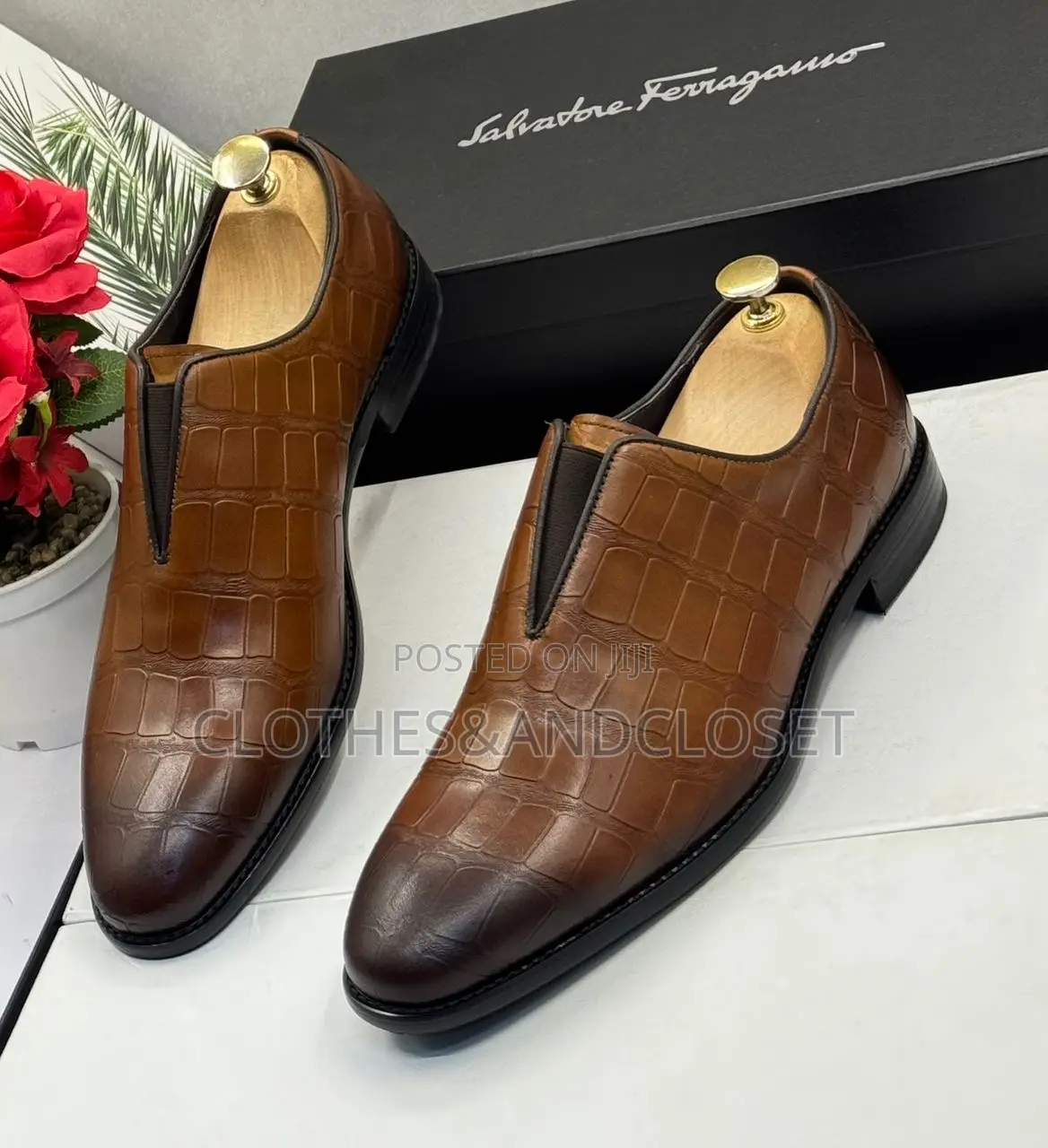 Salvatore Ferragamo Alligator-Leather Loafers