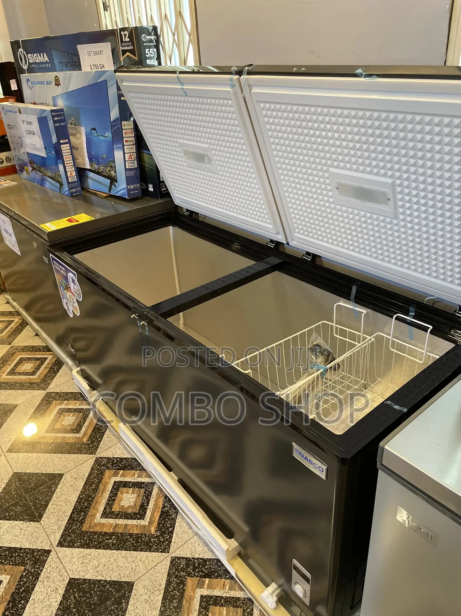 Nasco 525l Double Door Chest Freezer