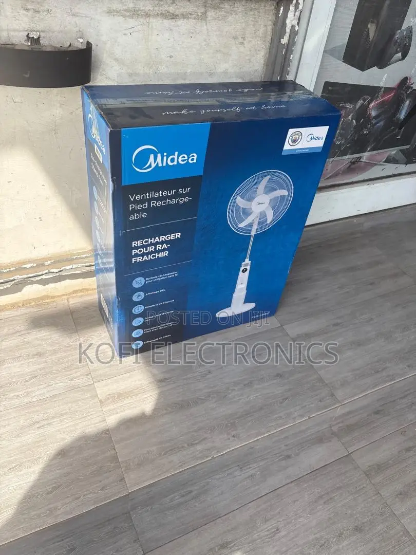 Quiet Operation Midea Rechargeable Fan